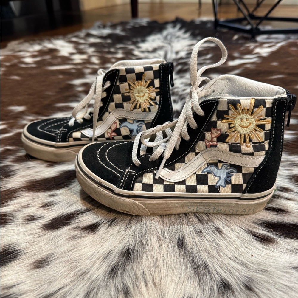 Vans Checkered High-Top Sneakers